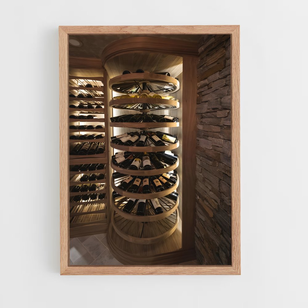 ap-wine cellar-4 cadre Bois clair