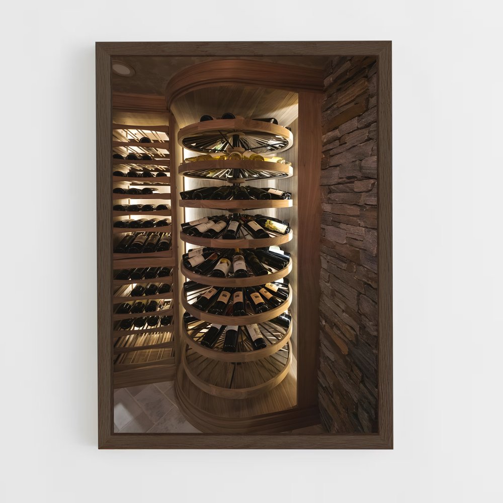 ap-wine cellar-4 cadre Bois foncé