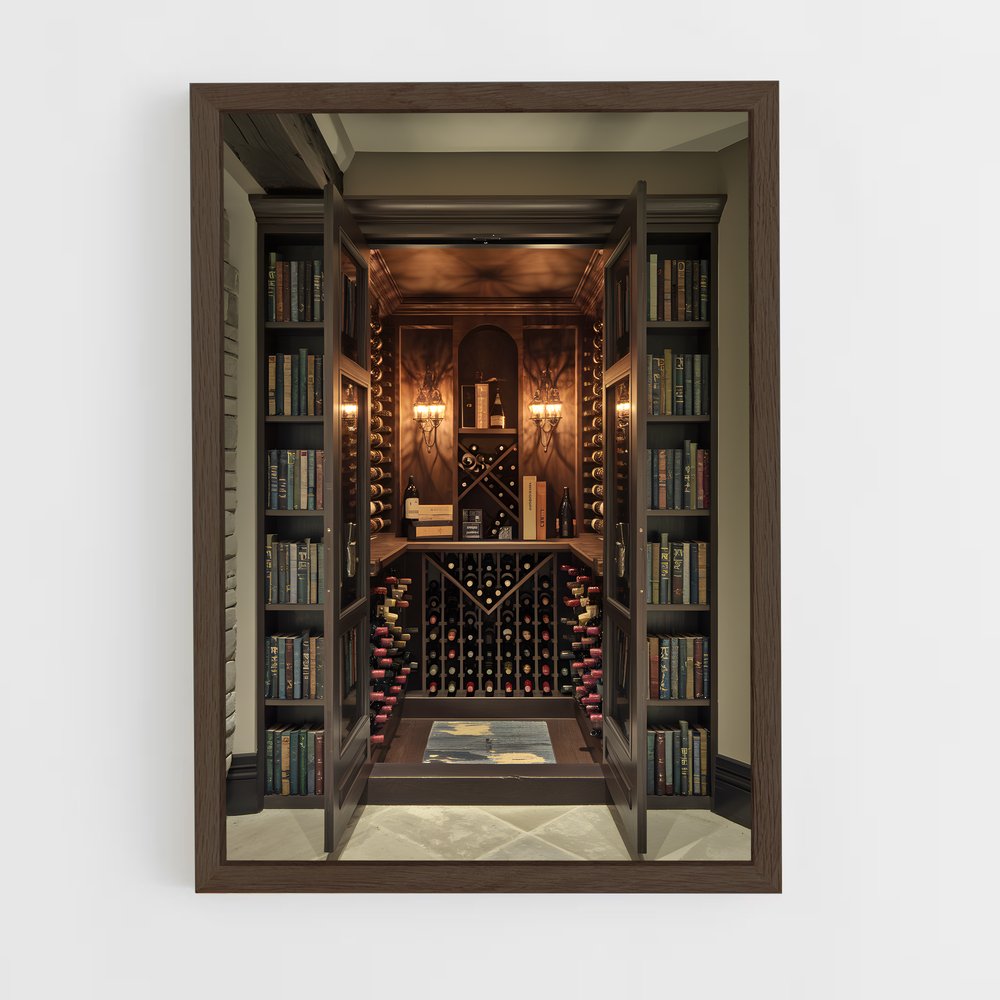 ap-wine cellar-7 cadre Bois foncé