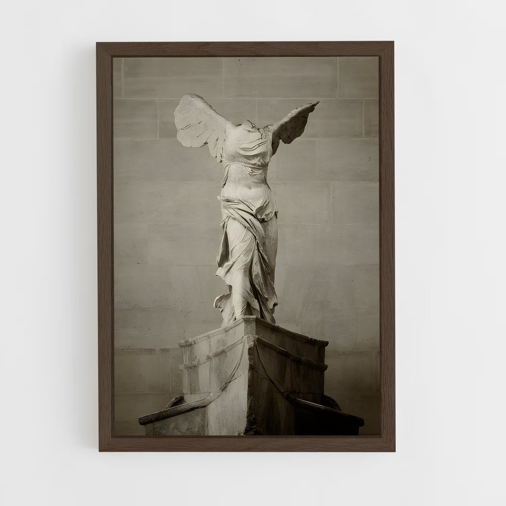 ap-winged victory of samothrace-7 cadre Bois foncé