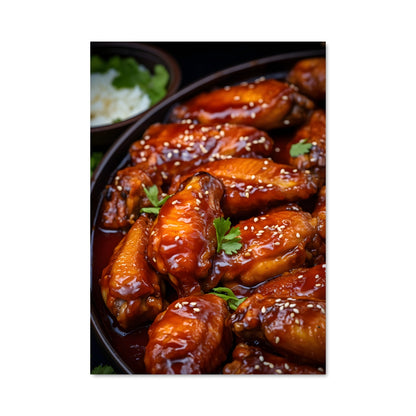 Poster Wings and Rice