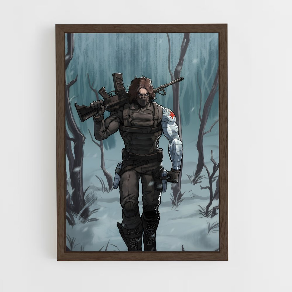 ap-winter soldier-4 cadre Bois foncé