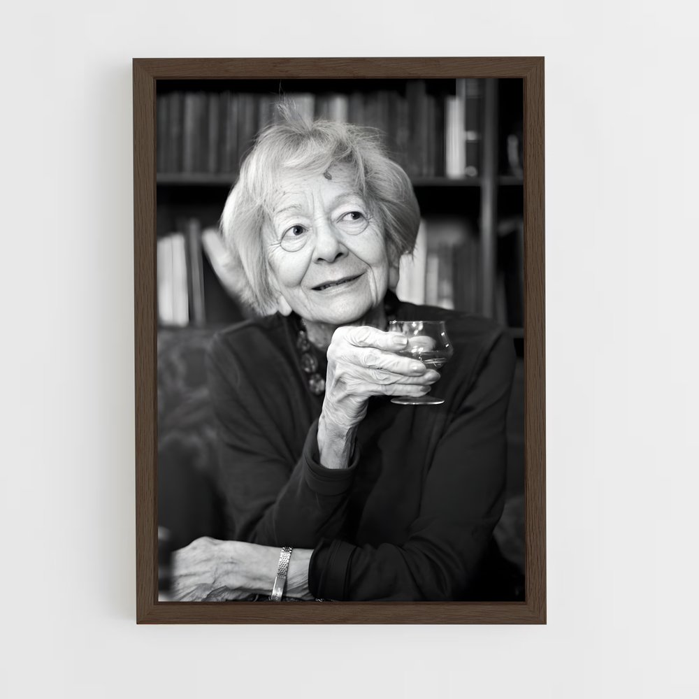 ap-wislawa szymborska-2 cadre Bois foncé