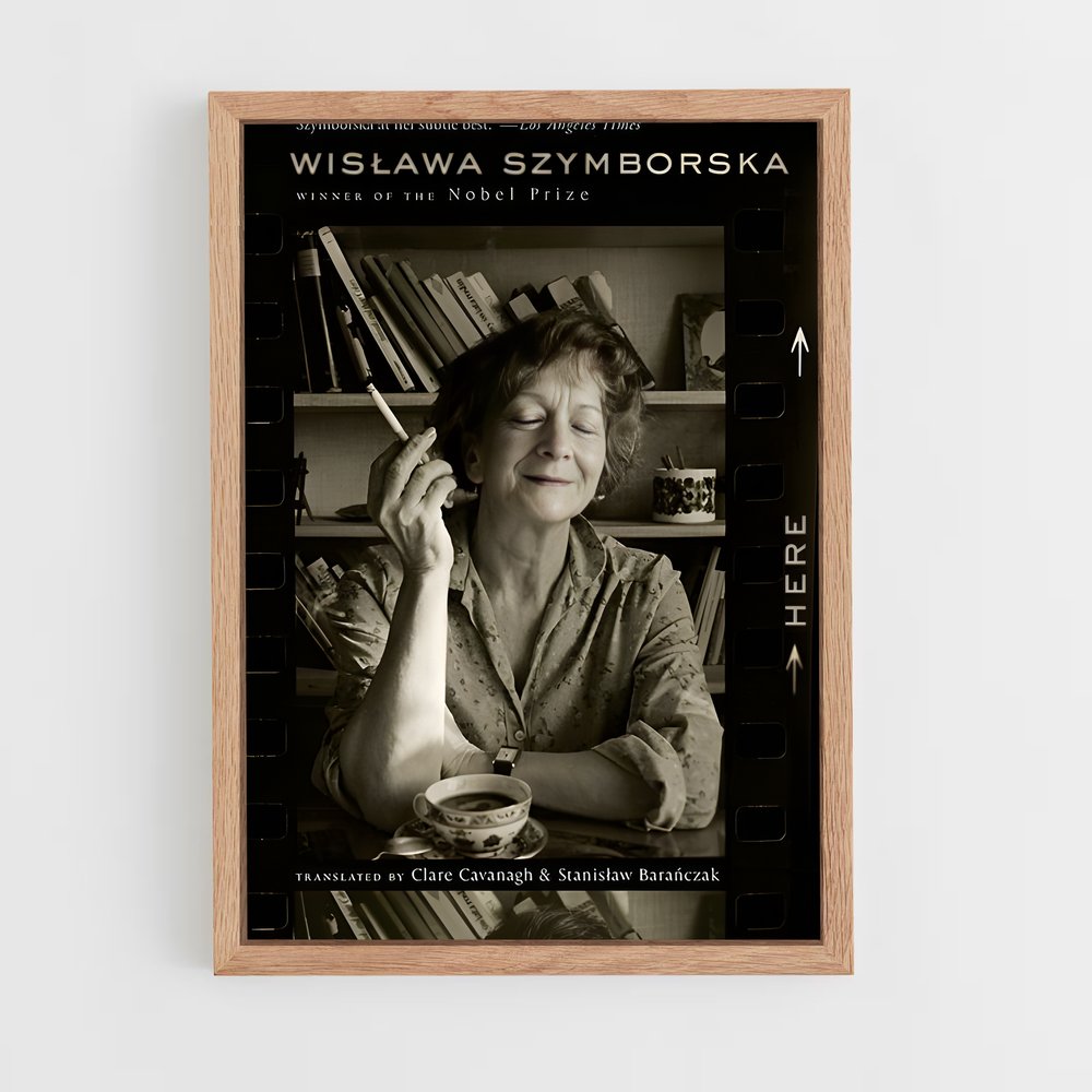 ap-wislawa szymborska-3 cadre Bois clair