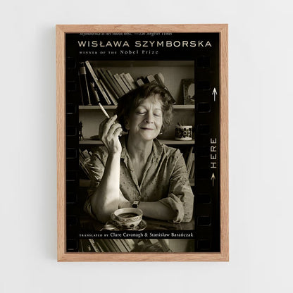 ap-wislawa szymborska-3 cadre Bois clair
