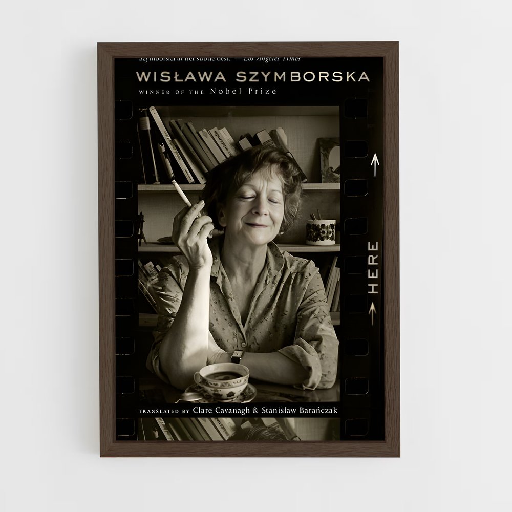 ap-wislawa szymborska-3 cadre Bois foncé