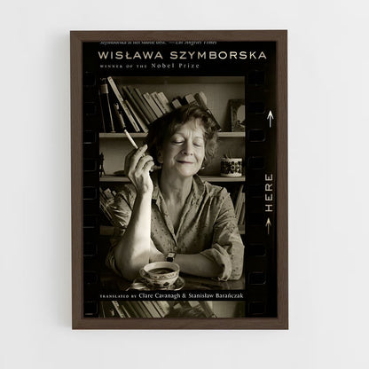 ap-wislawa szymborska-3 cadre Bois foncé