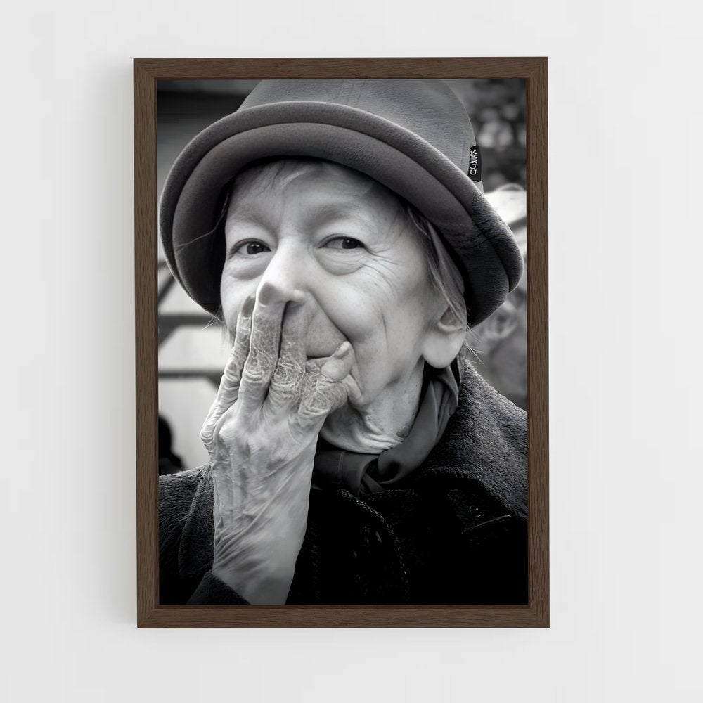 ap-wislawa szymborska-7 cadre Bois foncé