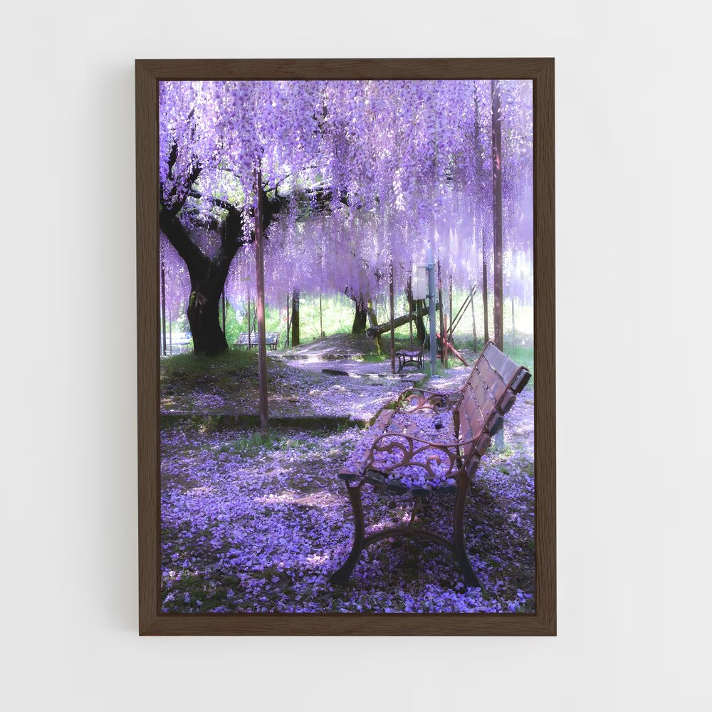 ap-wisteria-4 cadre Bois foncé