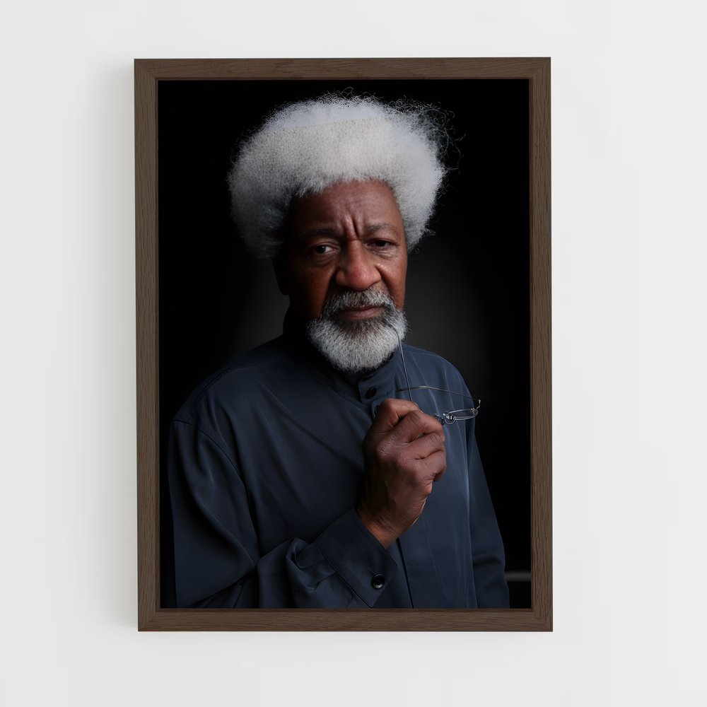 ap-wole soyinka-1 cadre Bois foncé