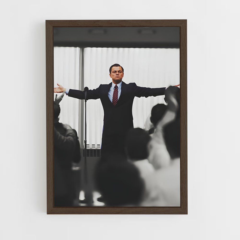 ap-wolf of wall street-1 cadre Bois foncé