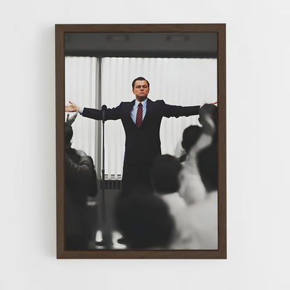 ap-wolf of wall street-1 cadre Bois foncé