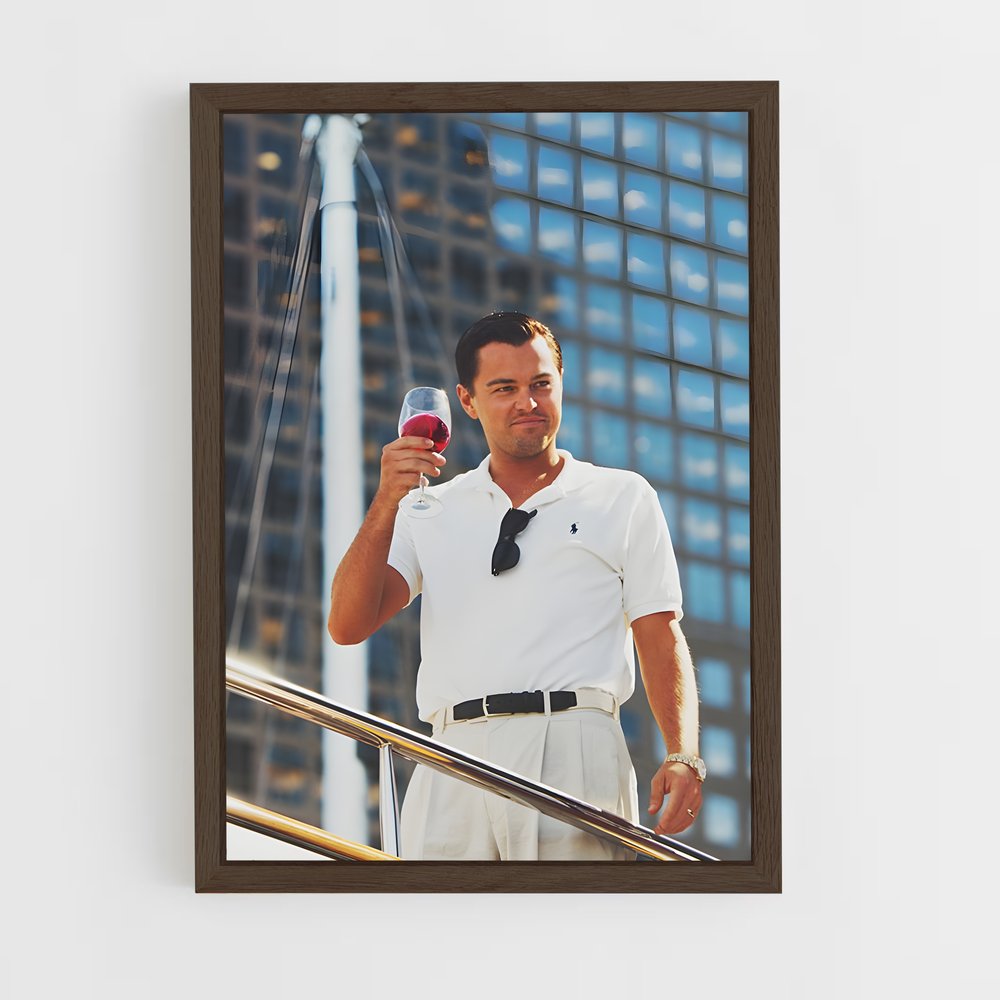 ap-wolf of wall street-6 cadre Bois foncé