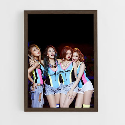ap-wonder girls-2 cadre Bois foncé