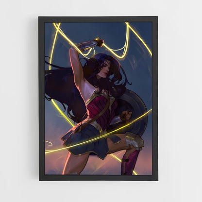 ap-wonder woman-1 cadre Noir