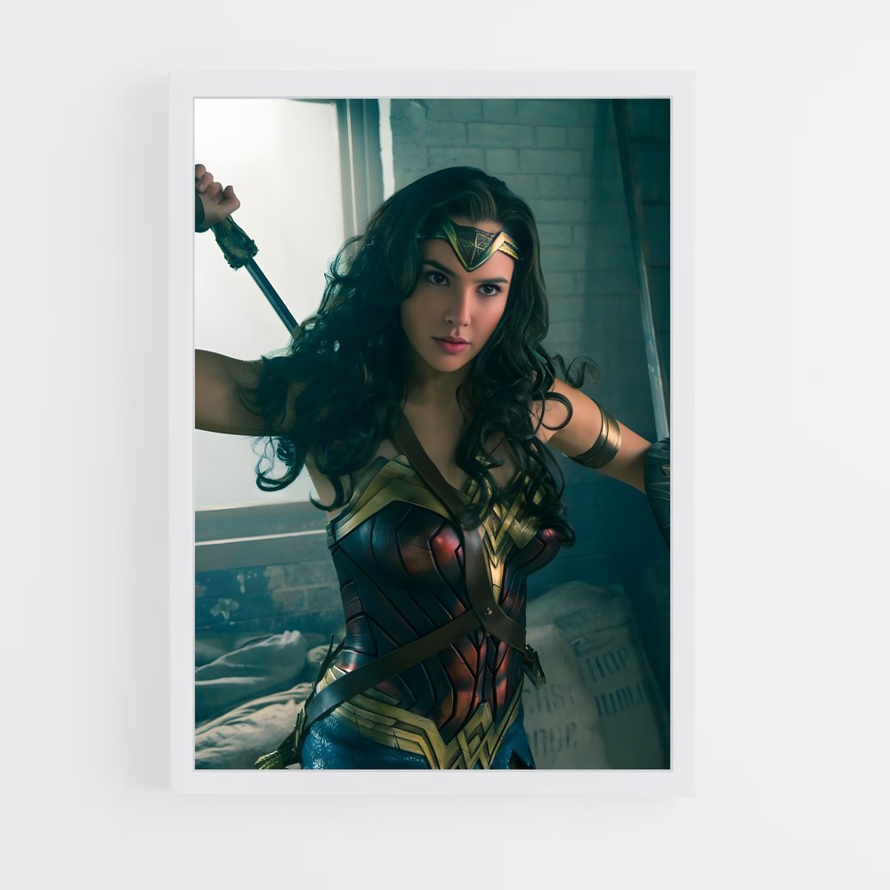 ap-wonder woman-12 cadre Blanc