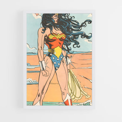 ap-wonder woman-13 cadre Blanc
