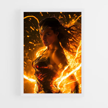 ap-wonder woman-15 cadre Blanc