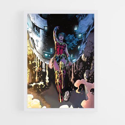 ap-wonder woman-4 cadre Blanc