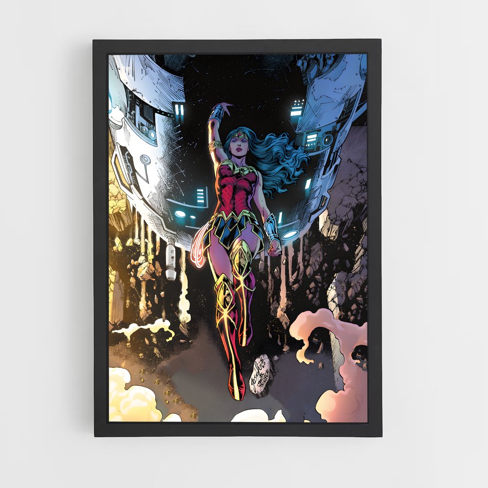 ap-wonder woman-4 cadre Noir