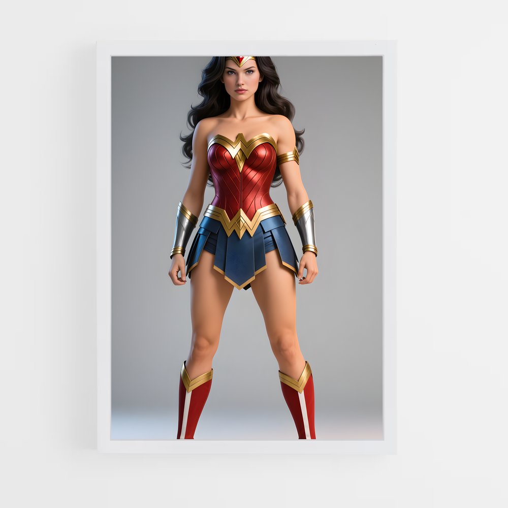 ap-wonder woman-5 cadre Blanc