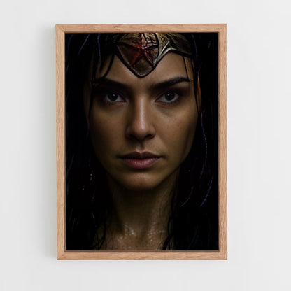 ap-wonder woman-6 cadre Bois clair
