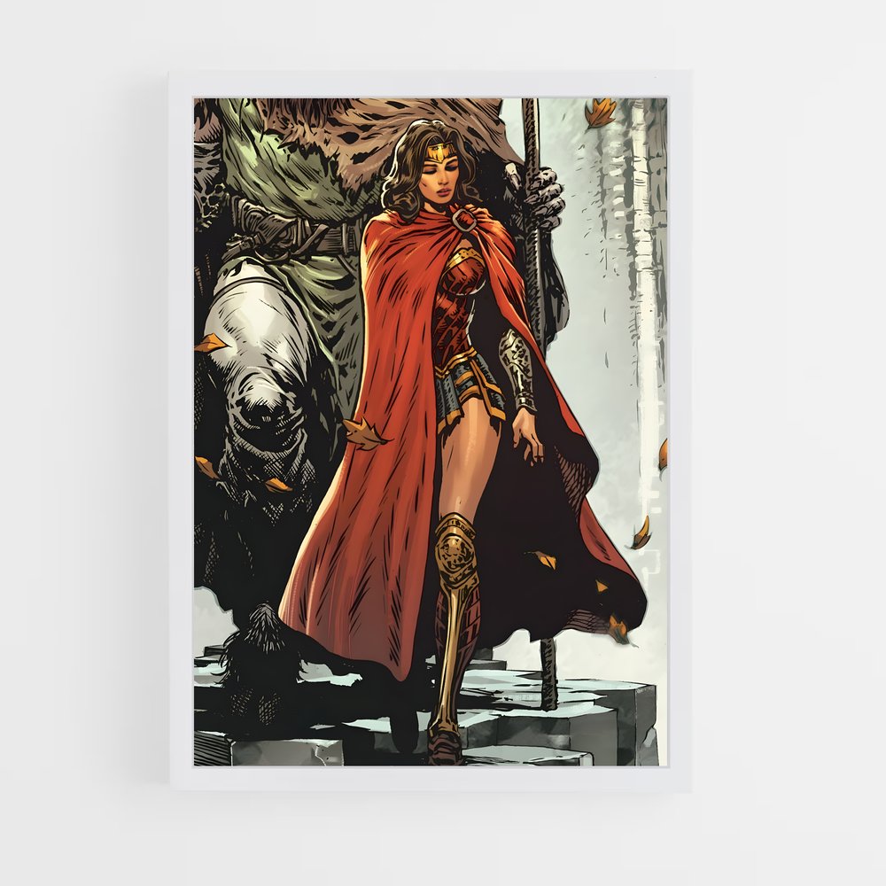 ap-wonder woman-7 cadre Blanc