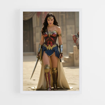 ap-wonder woman-8 cadre Blanc