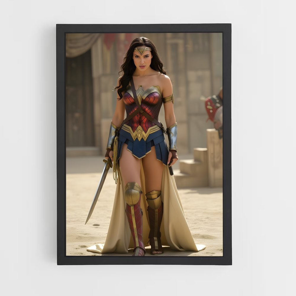 ap-wonder woman-8 cadre Noir