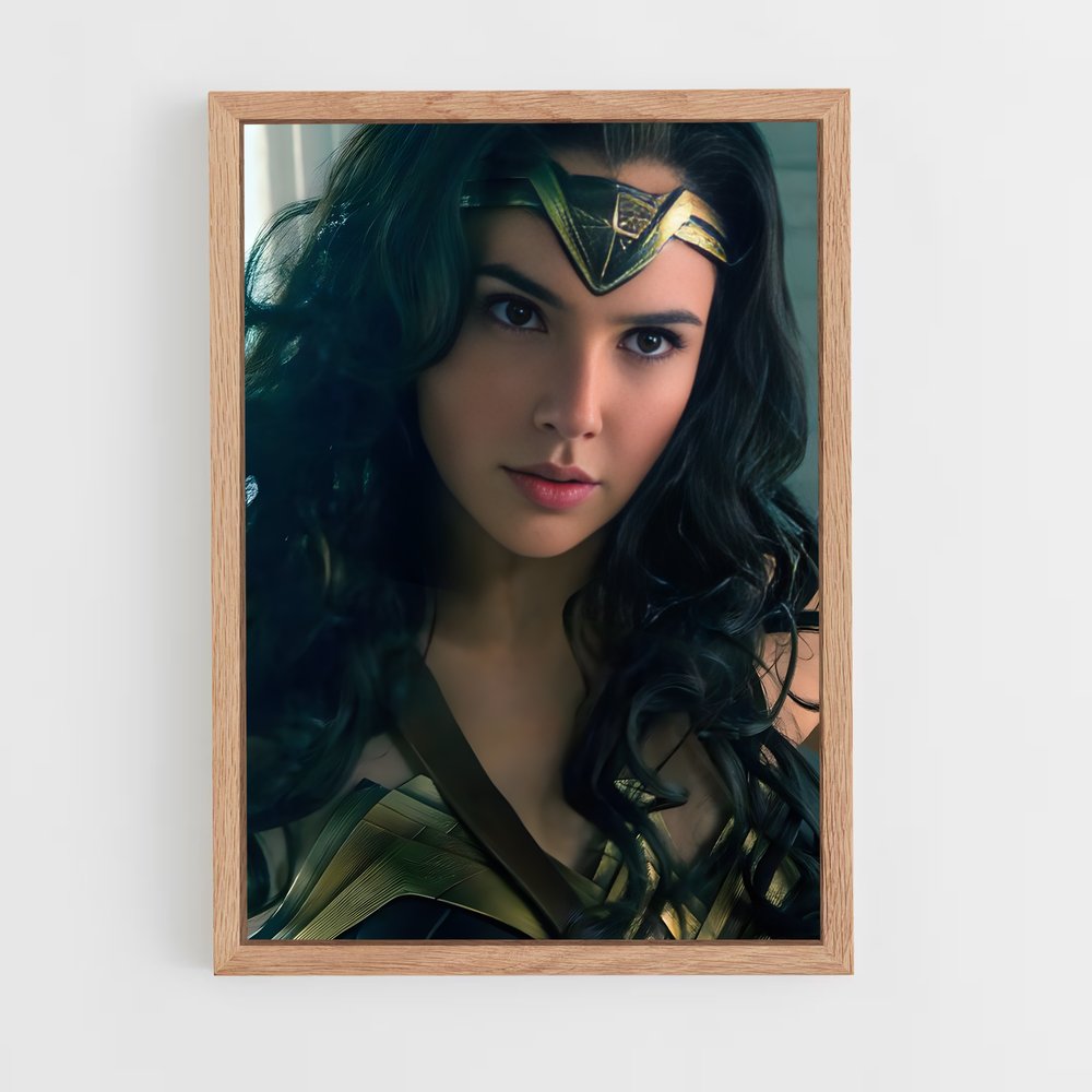 ap-wonder woman-9 cadre Bois clair
