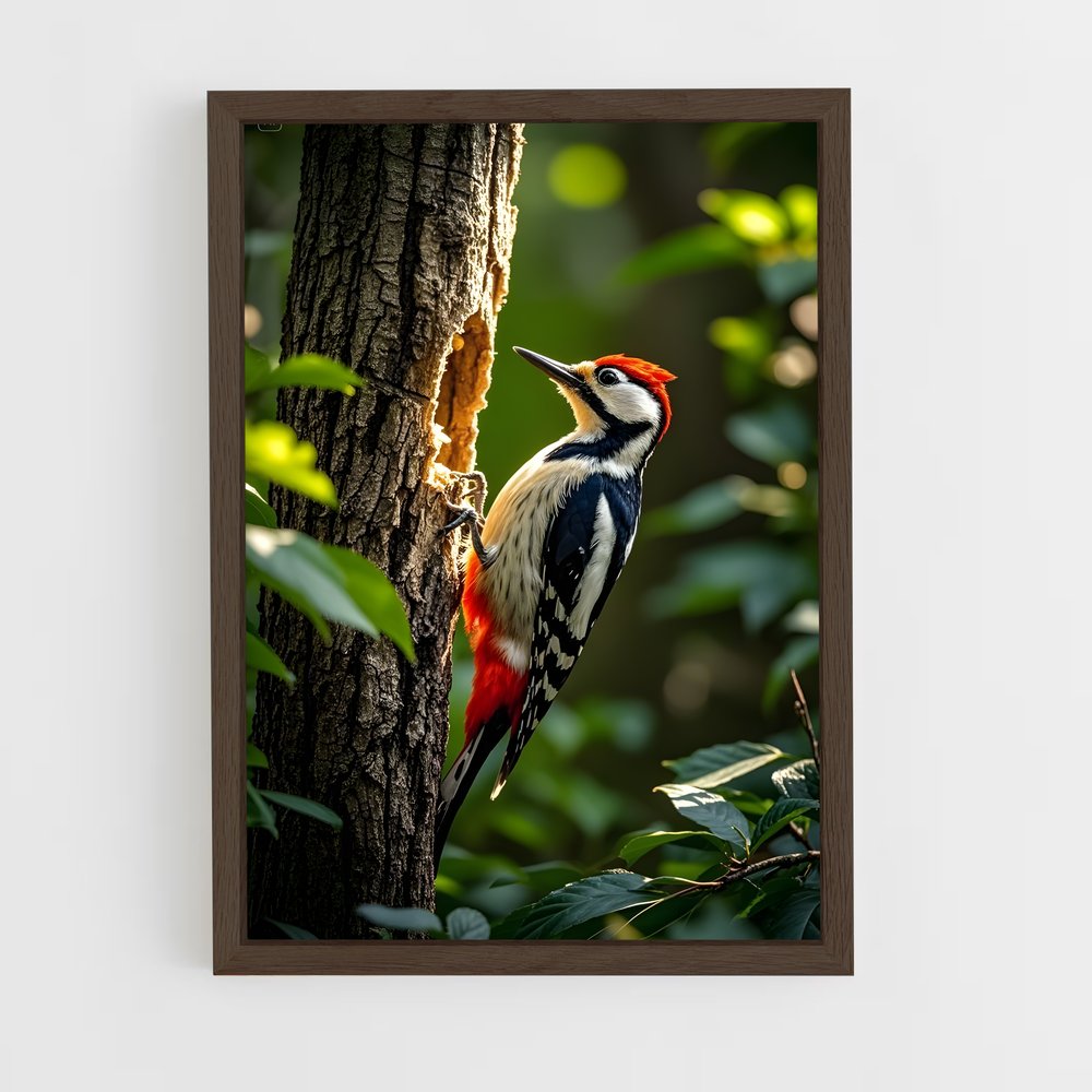 ap-woodpecker-9 cadre Bois foncé
