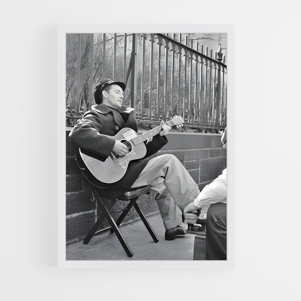 ap-woody guthrie-1 cadre Blanc