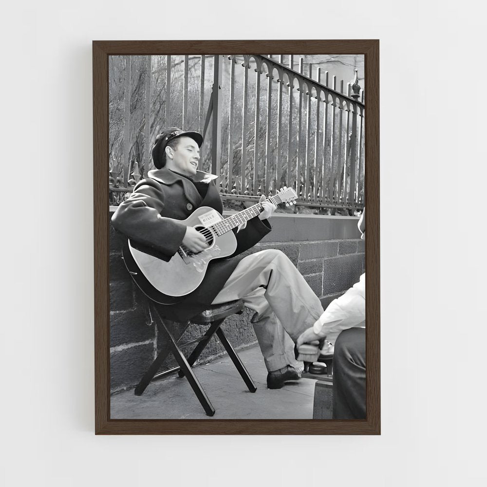 ap-woody guthrie-1 cadre Bois foncé