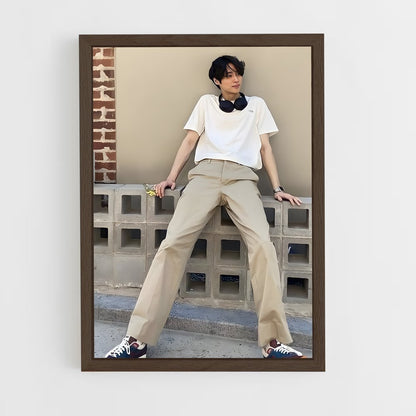 ap-wooseok-7 cadre Bois foncé