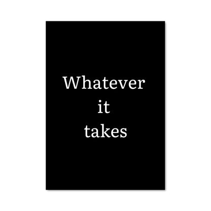 Poster Whatever It Takes