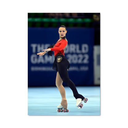 Poster Roller Girl Red