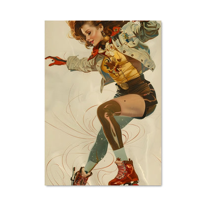 Poster World roller games artistic 67888