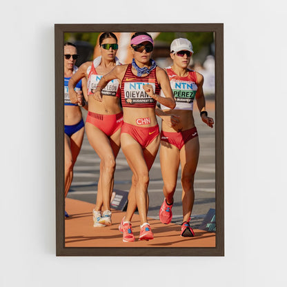 ap-world athletics championships race walking-1 cadre Bois foncé