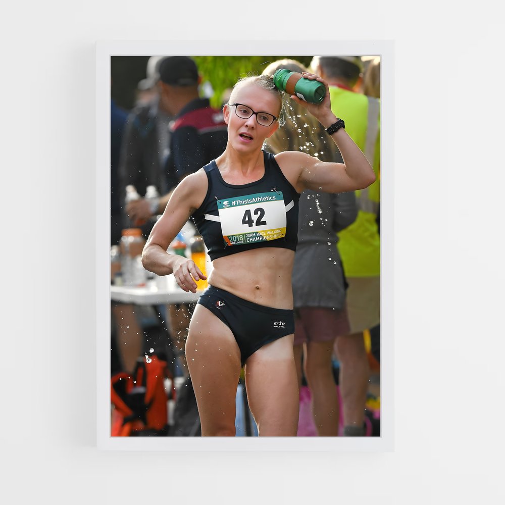 ap-world athletics championships race walking-5 cadre Blanc