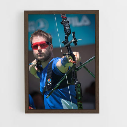 ap-world cup archery-1 cadre Bois foncé