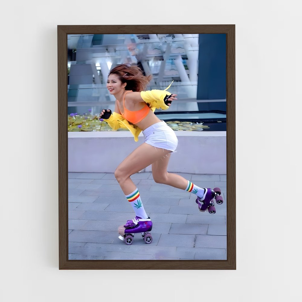 ap-world roller games artistic-5 cadre Bois foncé