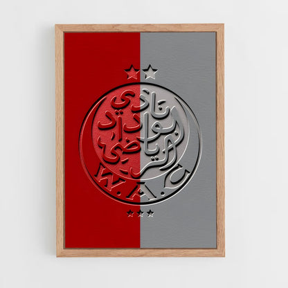 ap-wydad casablanca-6 cadre Bois clair