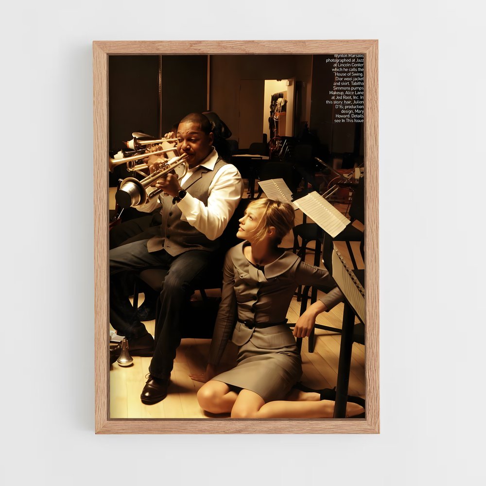 ap-wynton marsalis-4 cadre Bois clair