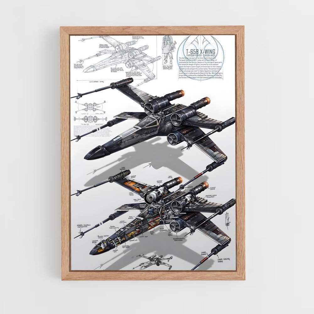 ap-x-wing-3 cadre Bois clair