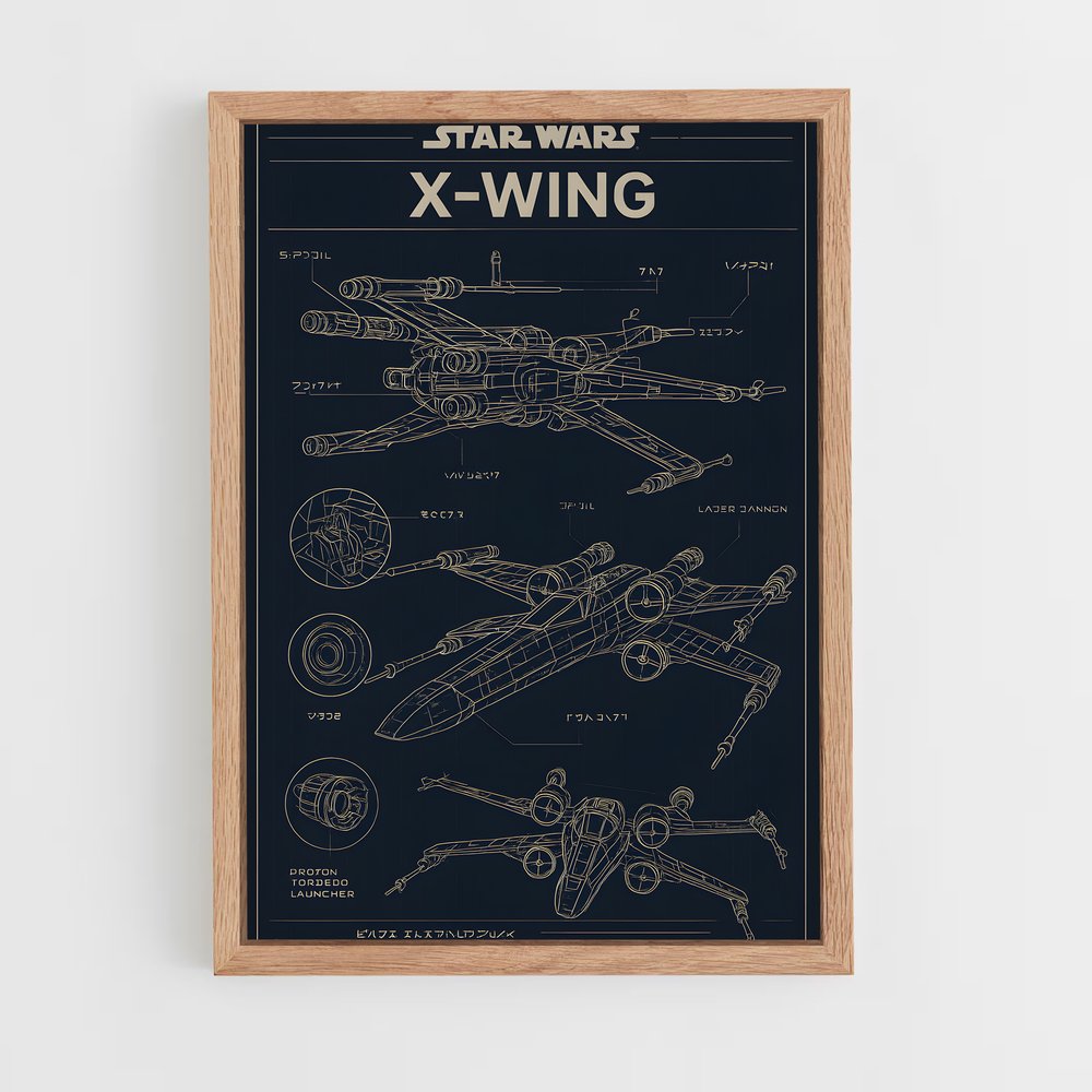 ap-x-wing-5 cadre Bois clair