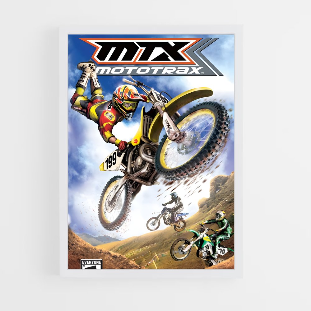 ap-x games motocross-1 cadre Blanc