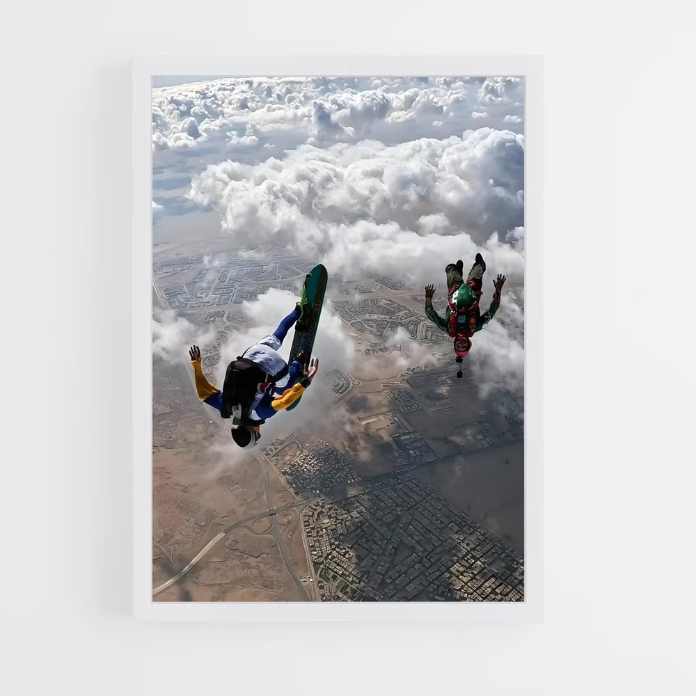 ap-x games skydiving-8 cadre Blanc