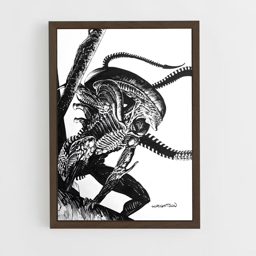 ap-xenomorph-7 cadre Bois foncé