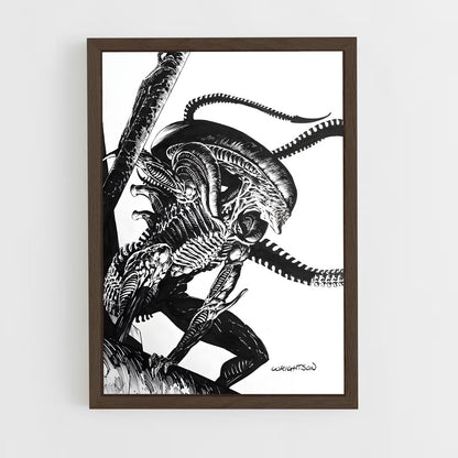 ap-xenomorph-7 cadre Bois foncé