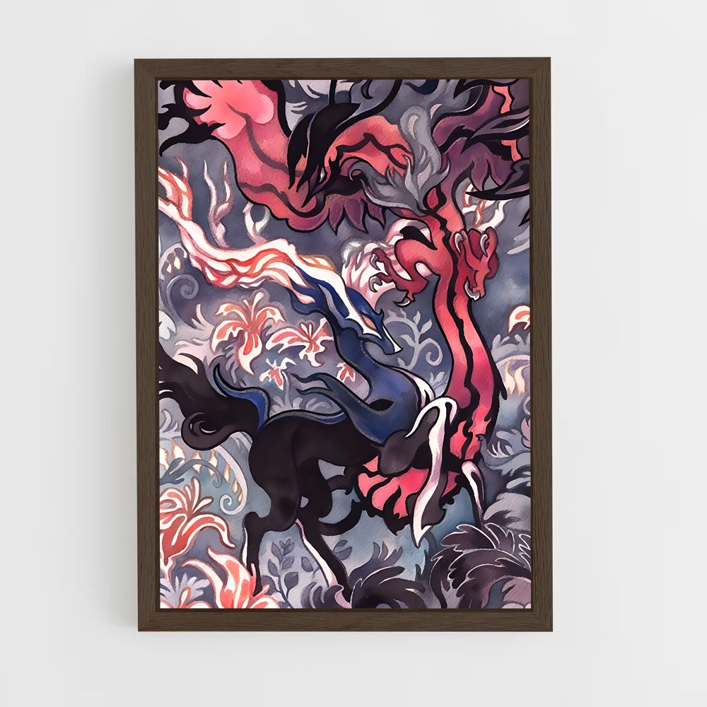 ap-xerneas-3 cadre Bois foncé